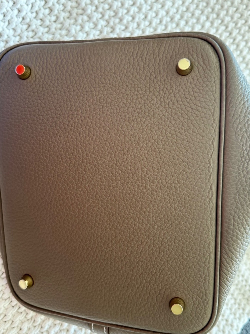 Hermes Picotin Lock 22 Clemence Calf Skin - Etoupe/GHW Hangbag - Picture 6 of 11